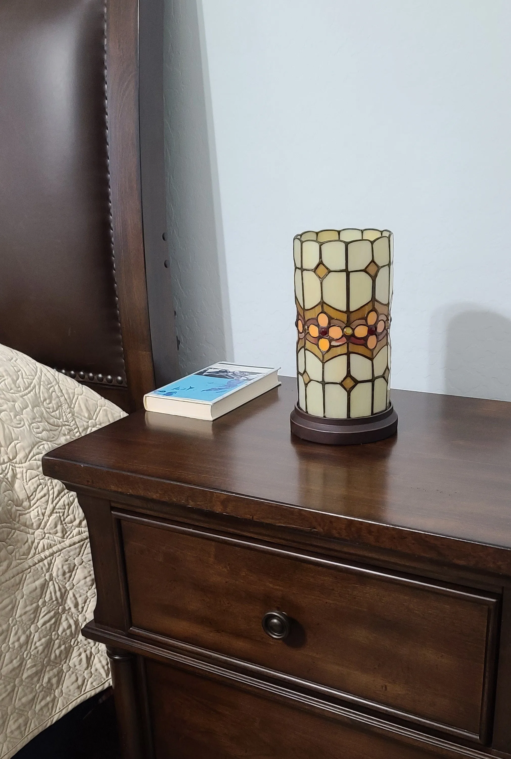 11" Tiffany Style Mosaic Tile Accent Table Lamp By Homeroots