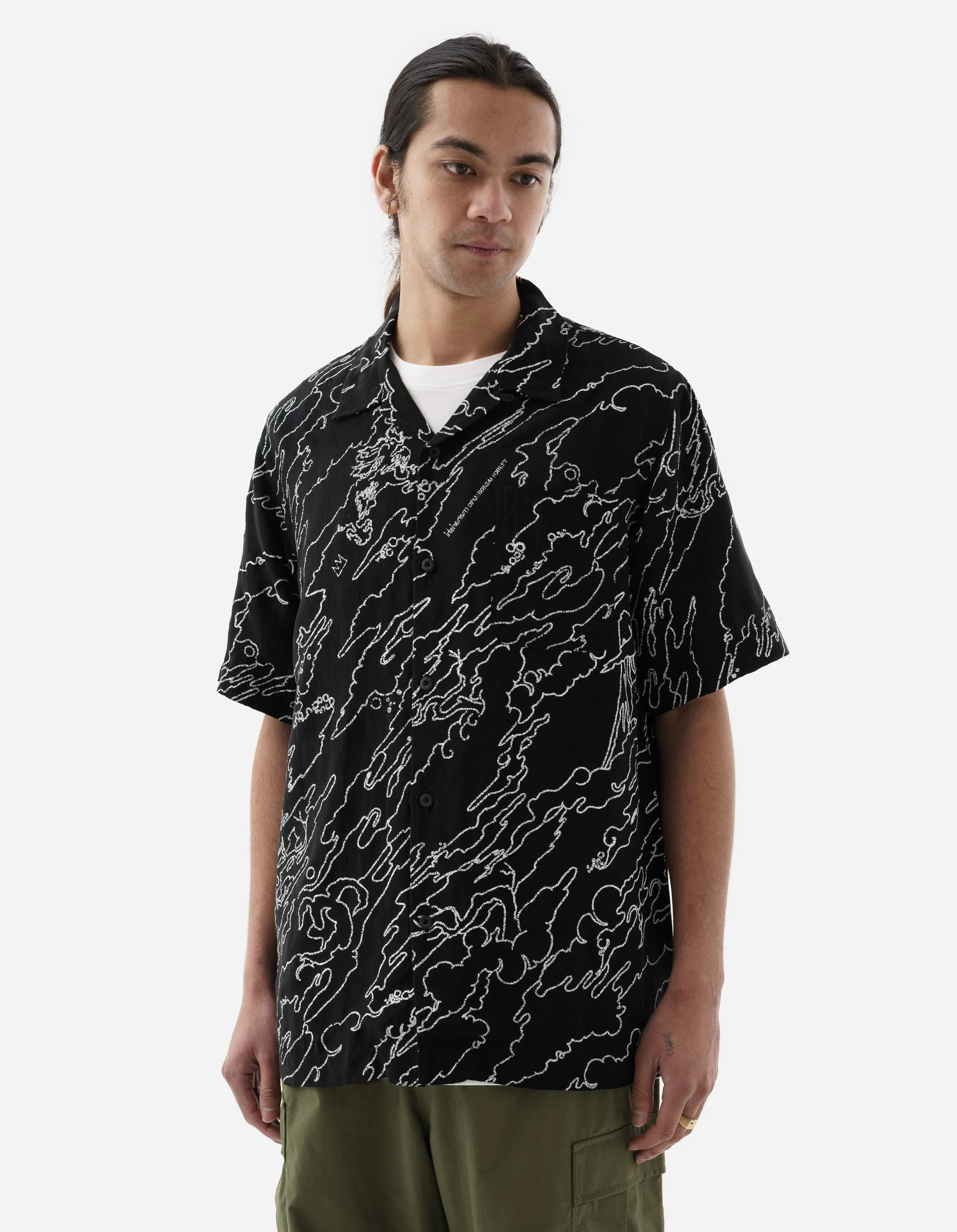 1312 Maha Basquiat Camo Shirt Black