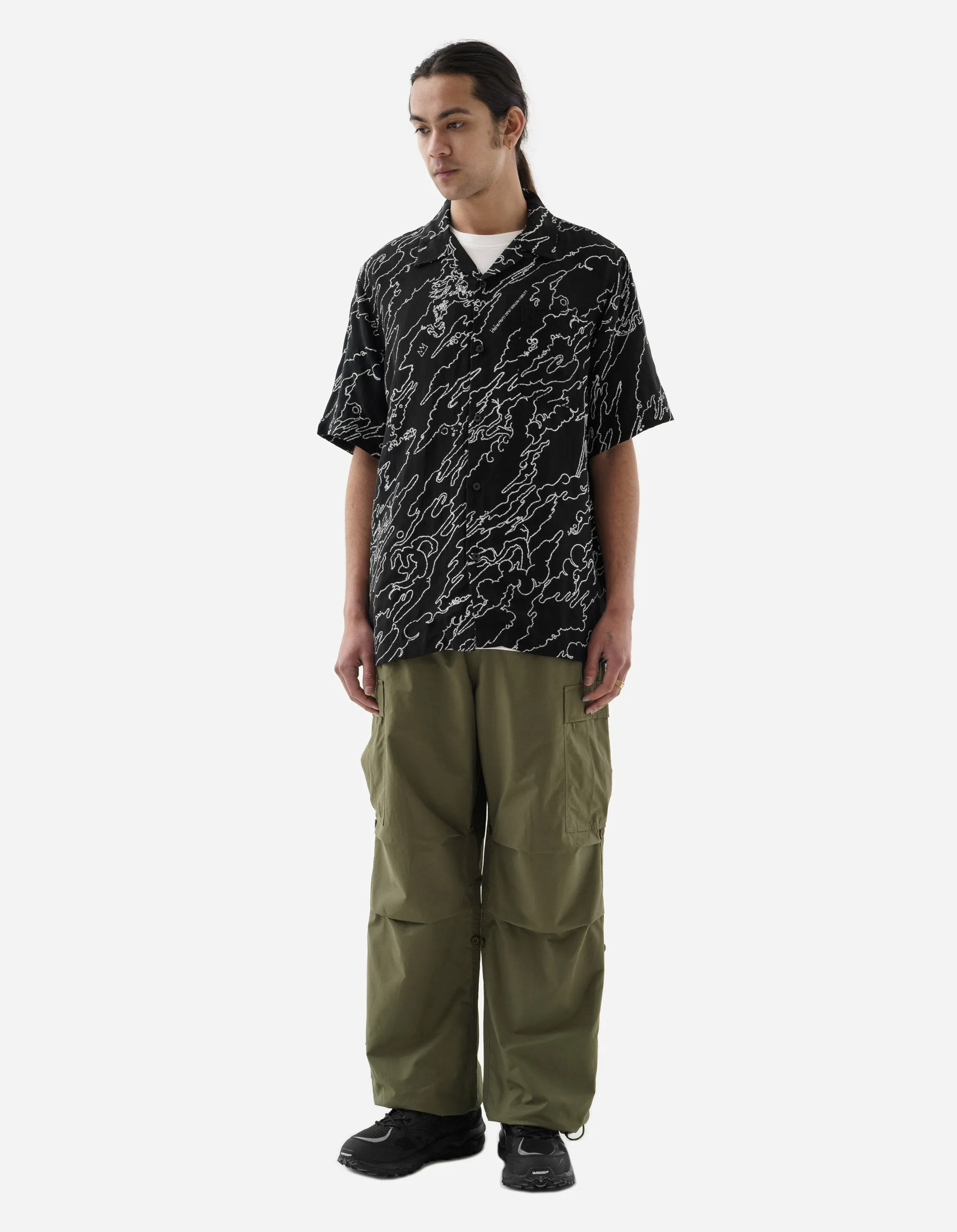 1312 Maha Basquiat Camo Shirt Black