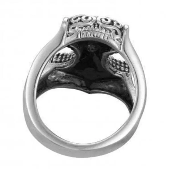 925 Sterling Silver Biker-style Thor's Hammer Viking Ring