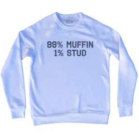 99% Muffin 1% Stud Adult Tri-Blend Sweatshirt