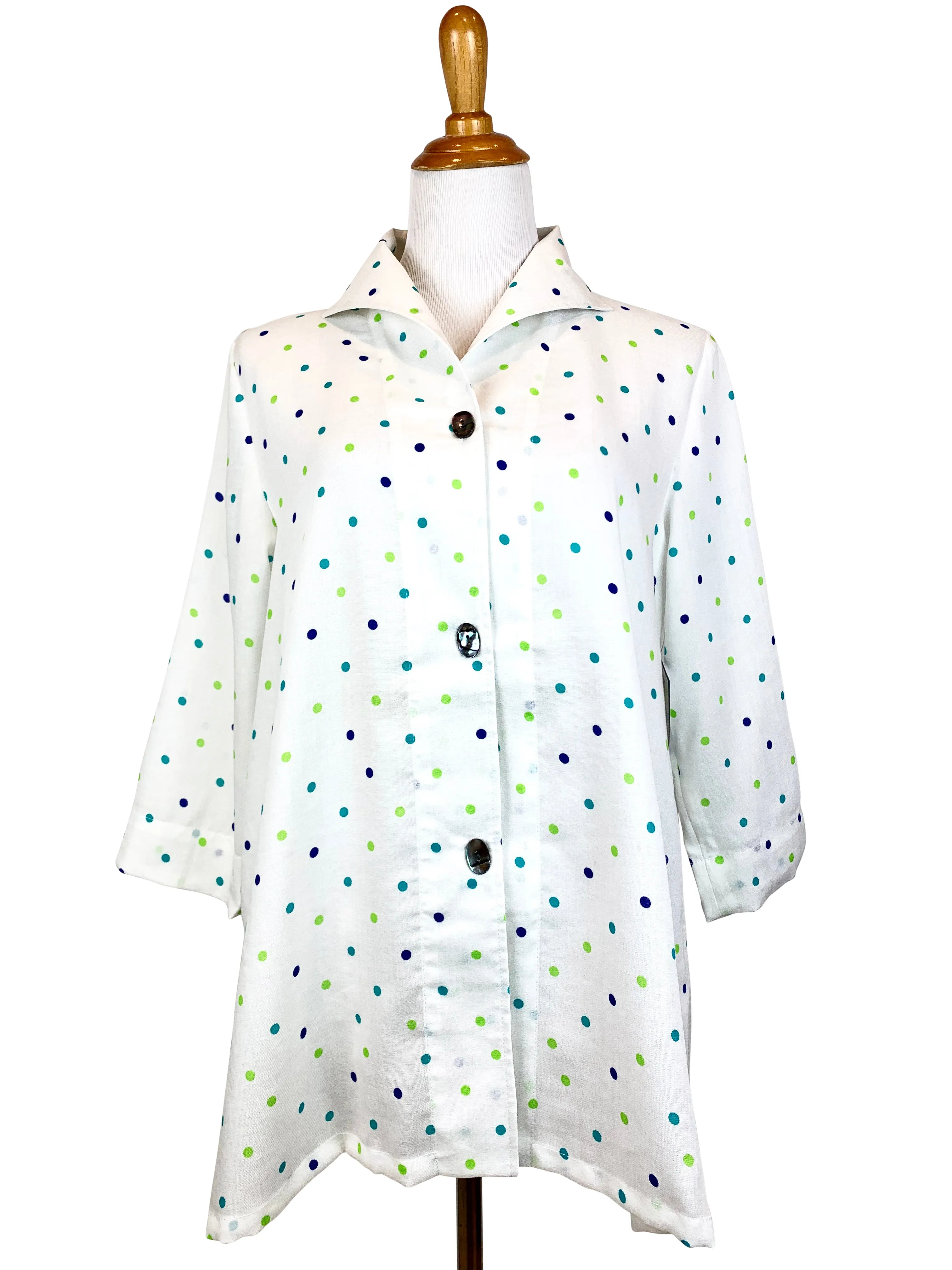 AA329 - Gwen Swing Linen Jacket