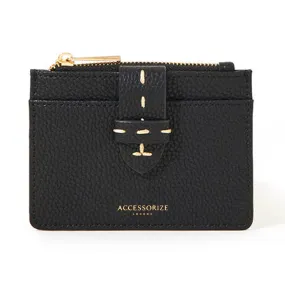 Accessorize London Black Stitched Cardholder