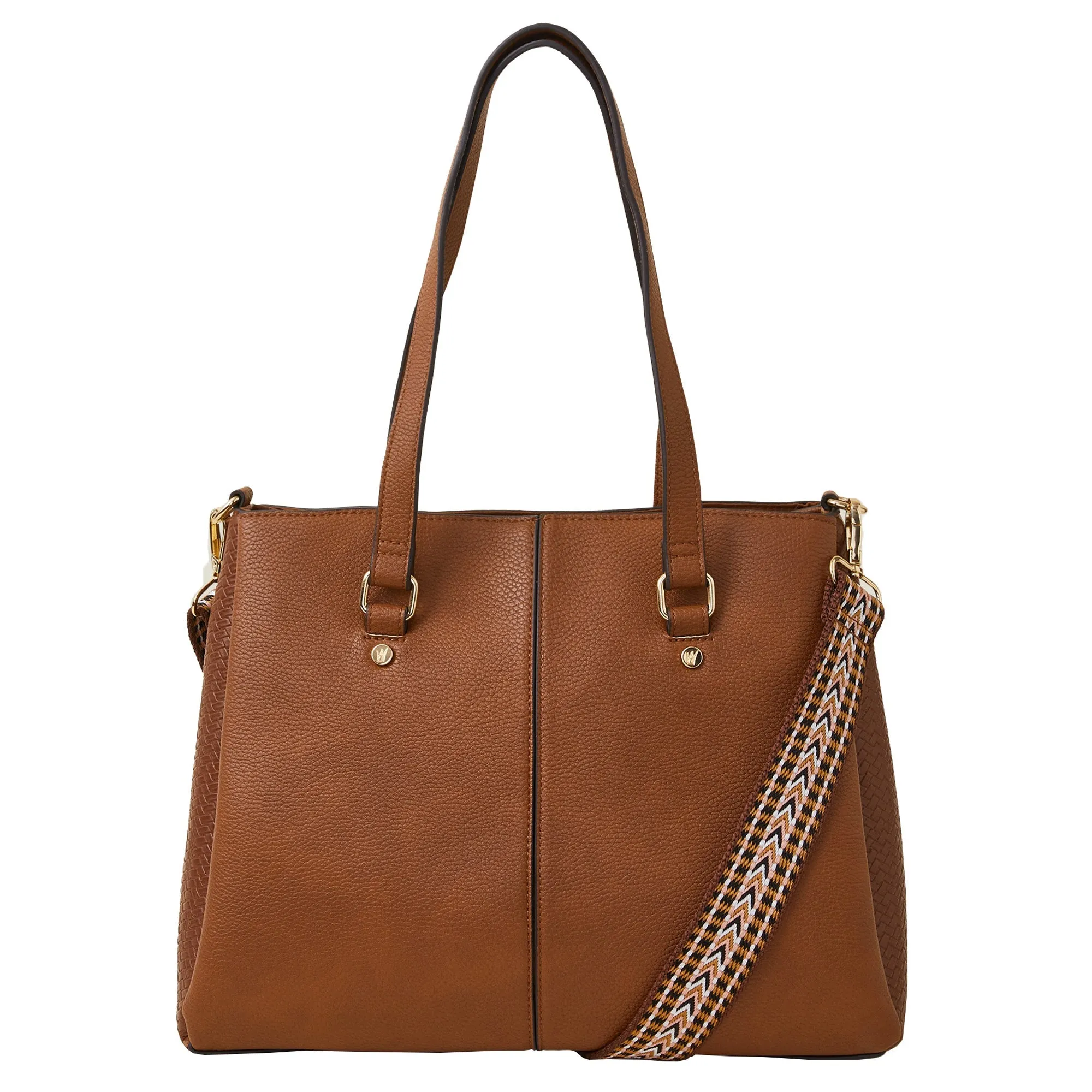 Accessorize London Women's Tan Webbing Shoulder Bag