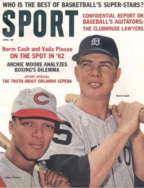 April 1962 SPORT Cover (Norm Cash, Detroit Tigers, Vada Pinson, Cincinnati Reds)