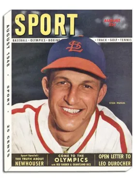 August 1948 SPORT Cover (Stan Musial, St. Louis Cardinals)