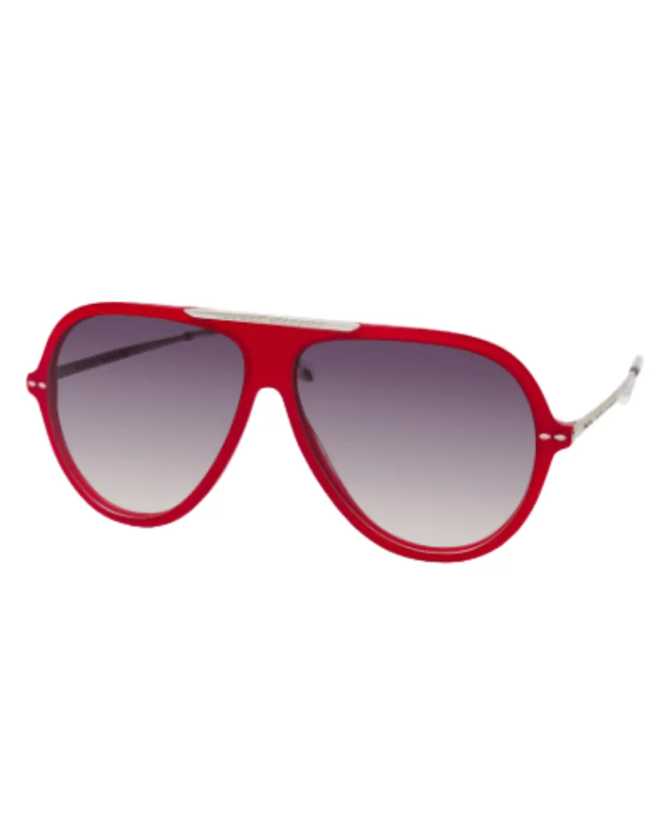 Aviator Sunglasses Red