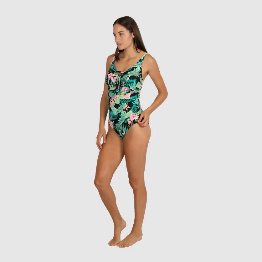 Baku E/F Lace Up Front One Piece - Bermuda