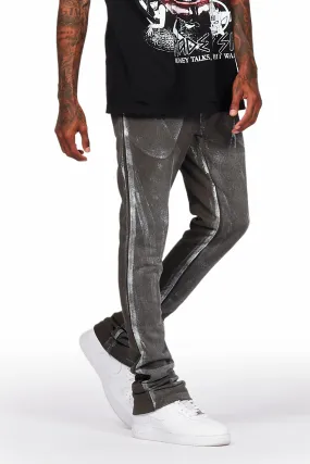 Barto Olive Painter Stacked Flare Pants