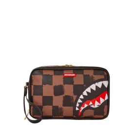 Beauty Case Sprayground Sharks In Paris Painted Marrone Multicolor