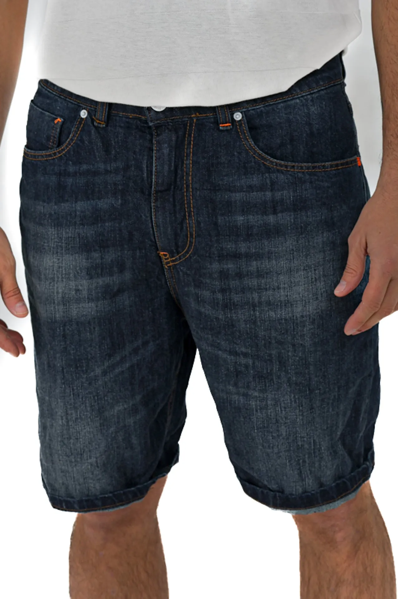 Bermuda in denim loose Frutta Music Scuro