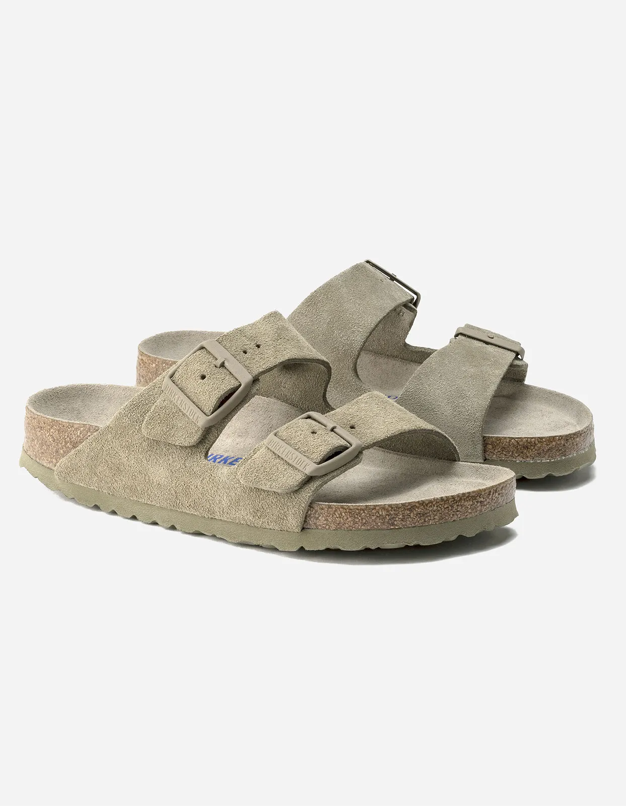 Birkenstock Arizona SFB Suede Faded Khaki