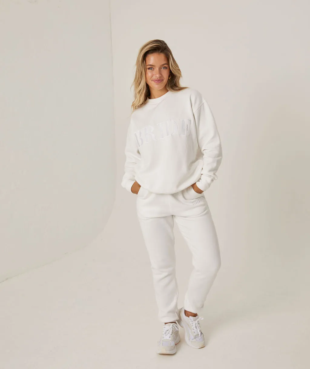 Bride Statement Sweatshirt - White