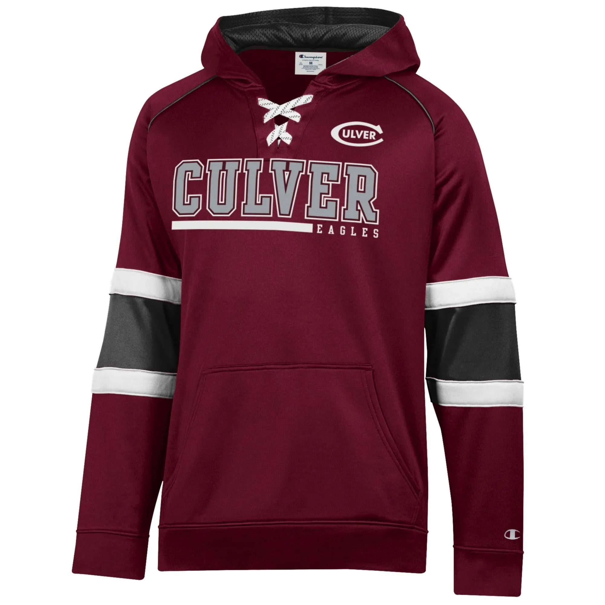 Champion Raglan"Skate" Lace Up Hood - Maroon