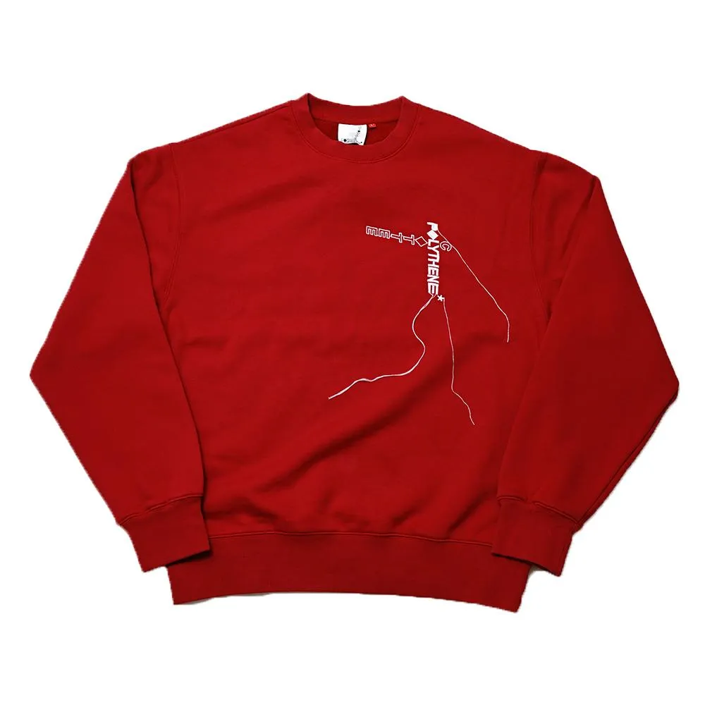 CLOT TEE MEN'S FLEECE SWEATSHIRT -RED