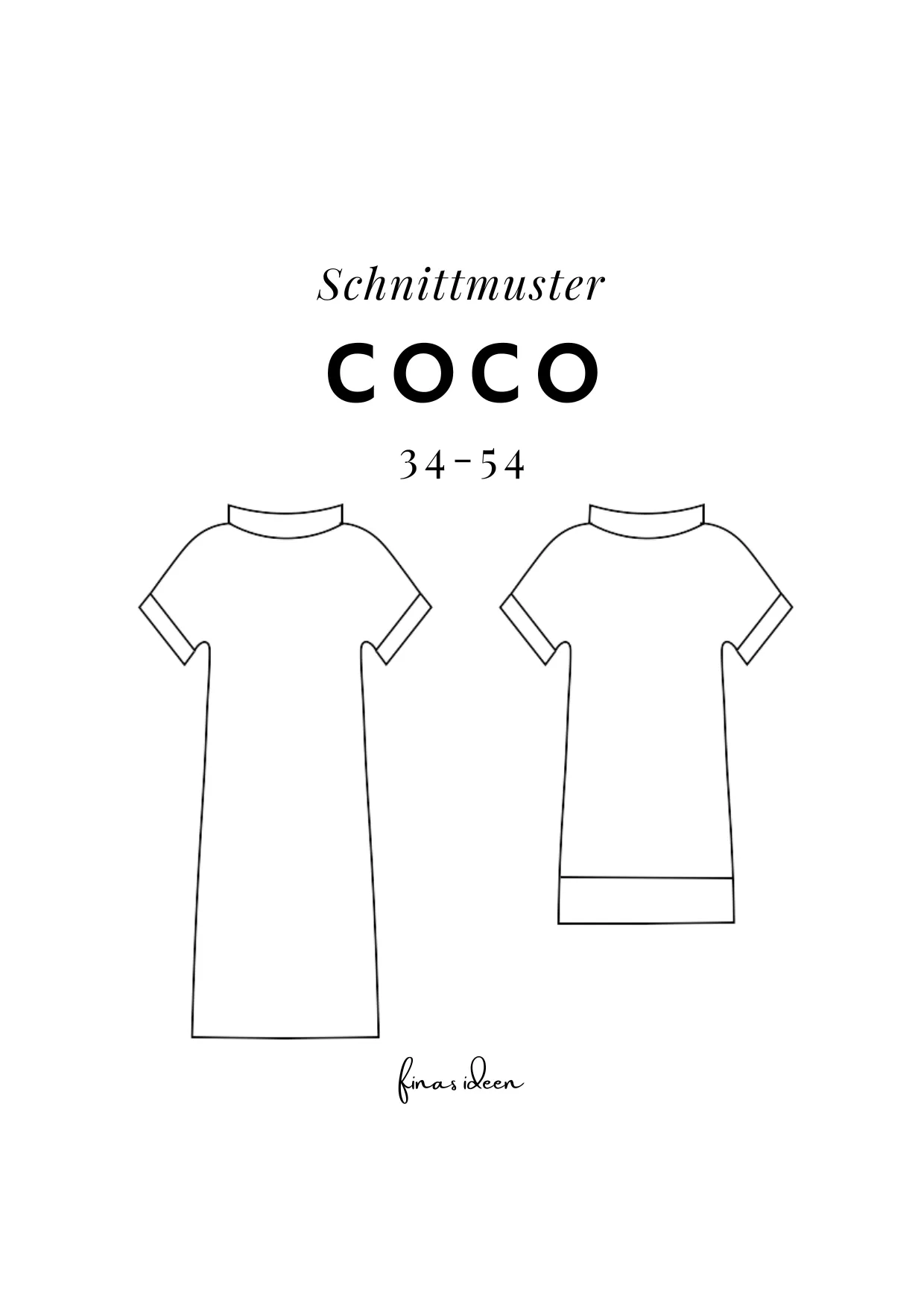 Coco - Pullunder Kleid (Papierschnittmuster)