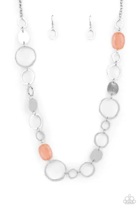 Colorful Combo Coral Orange Necklace - Paparazzi Accessories