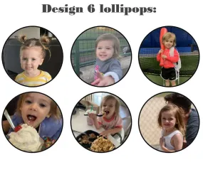 Customize your own 2D ball style edible image lollipop