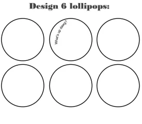 Customize your own 2D ball style edible image lollipop