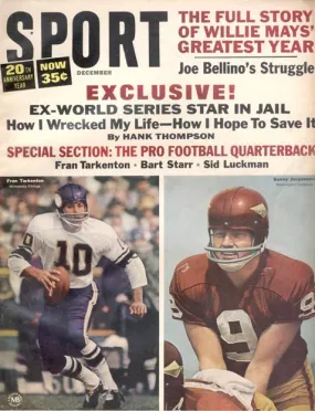 December 1965 SPORT Cover (Sonny Jorgensen, Washington Football, Fran Tarkenton, Minnesota Vikings)