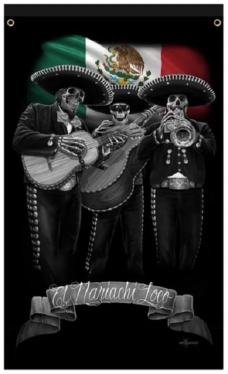 DGA -  3' X 5' - FLAG / BANNER - MARIACHI LOCO