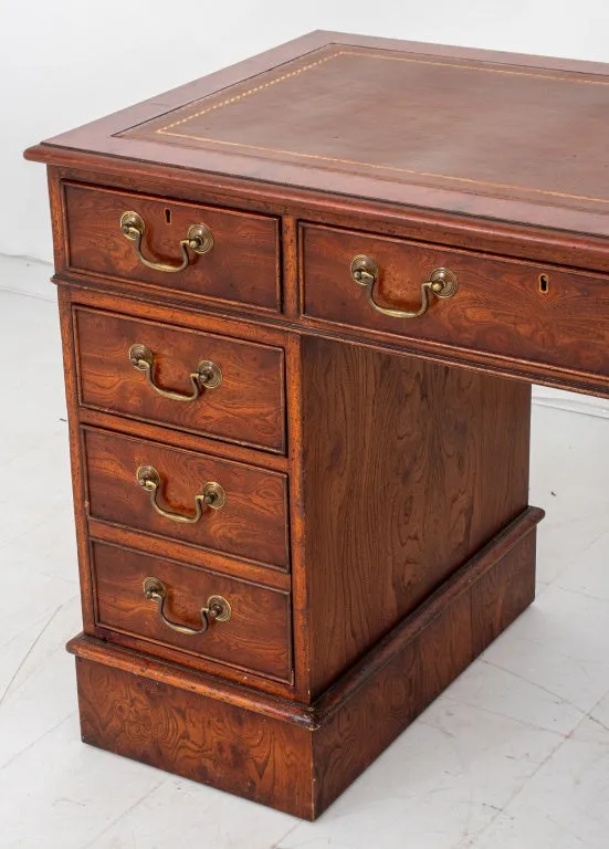 Edwardian Mahogany Partner's Desk