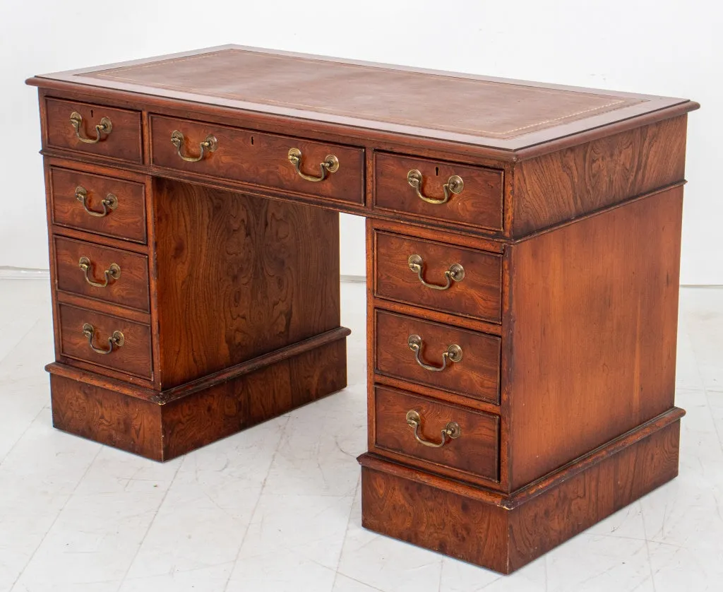 Edwardian Mahogany Partner's Desk