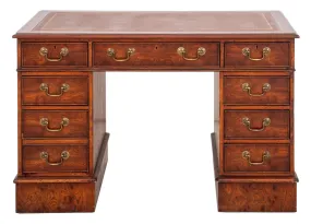 Edwardian Mahogany Partner's Desk