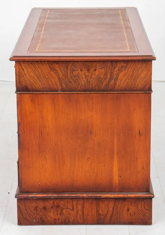 Edwardian Mahogany Partner's Desk