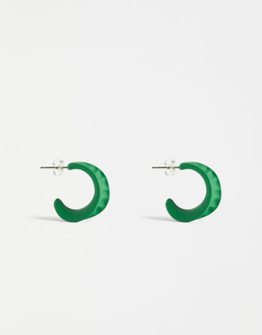 Elk - Dorn Hoop Earrings Aloe Green