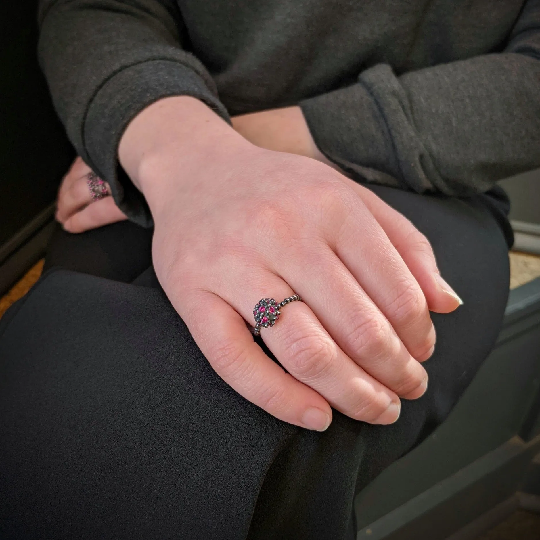 Encrusted Berry Ring