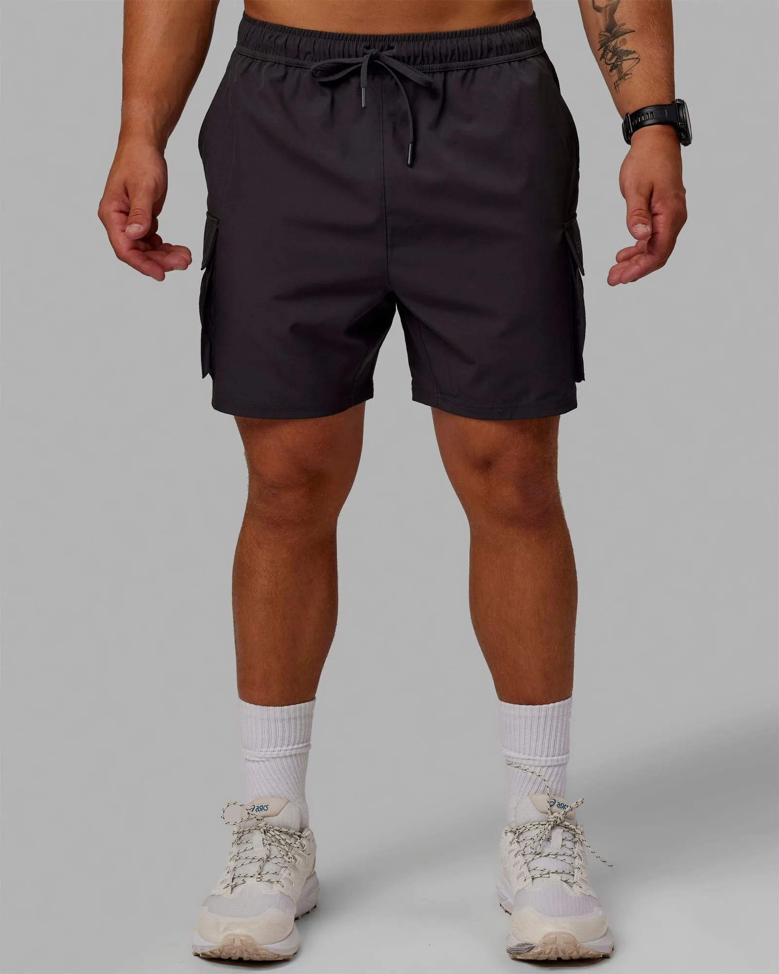 Energy Stretch Performance Cargo Shorts - Pirate Black