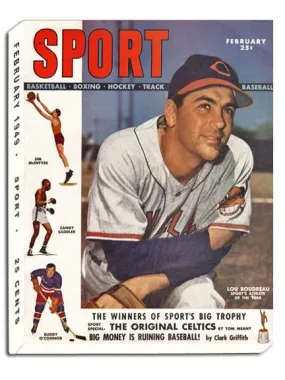 February 1949 SPORT Cover (Lou Boudreau, Cleveland Indians/Guardians)