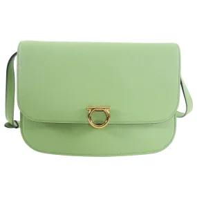 Ferragamo Mint Green Hedren Crossbody Gancini Bag