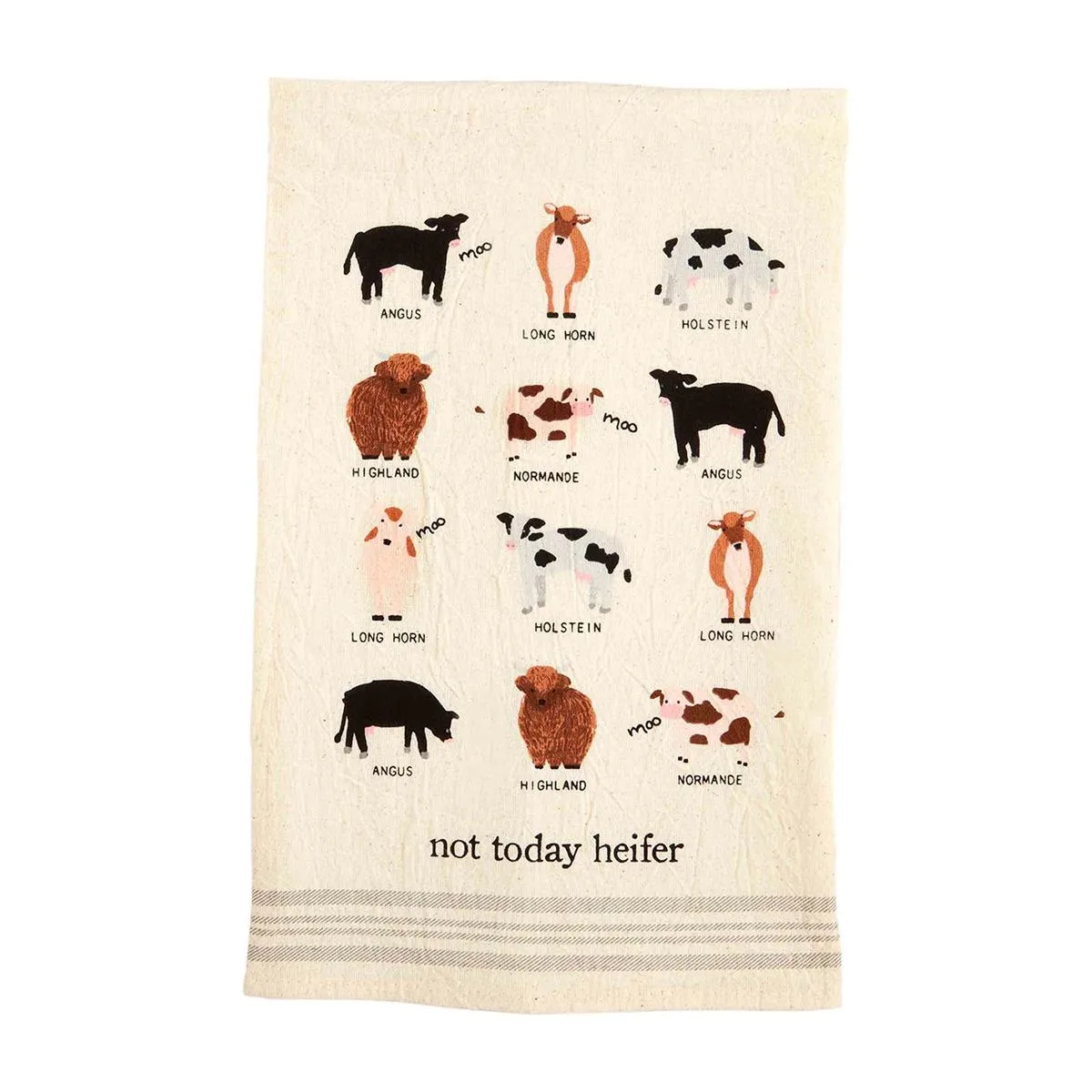 Flour Sack Farm Animal Towels by Mud Pie