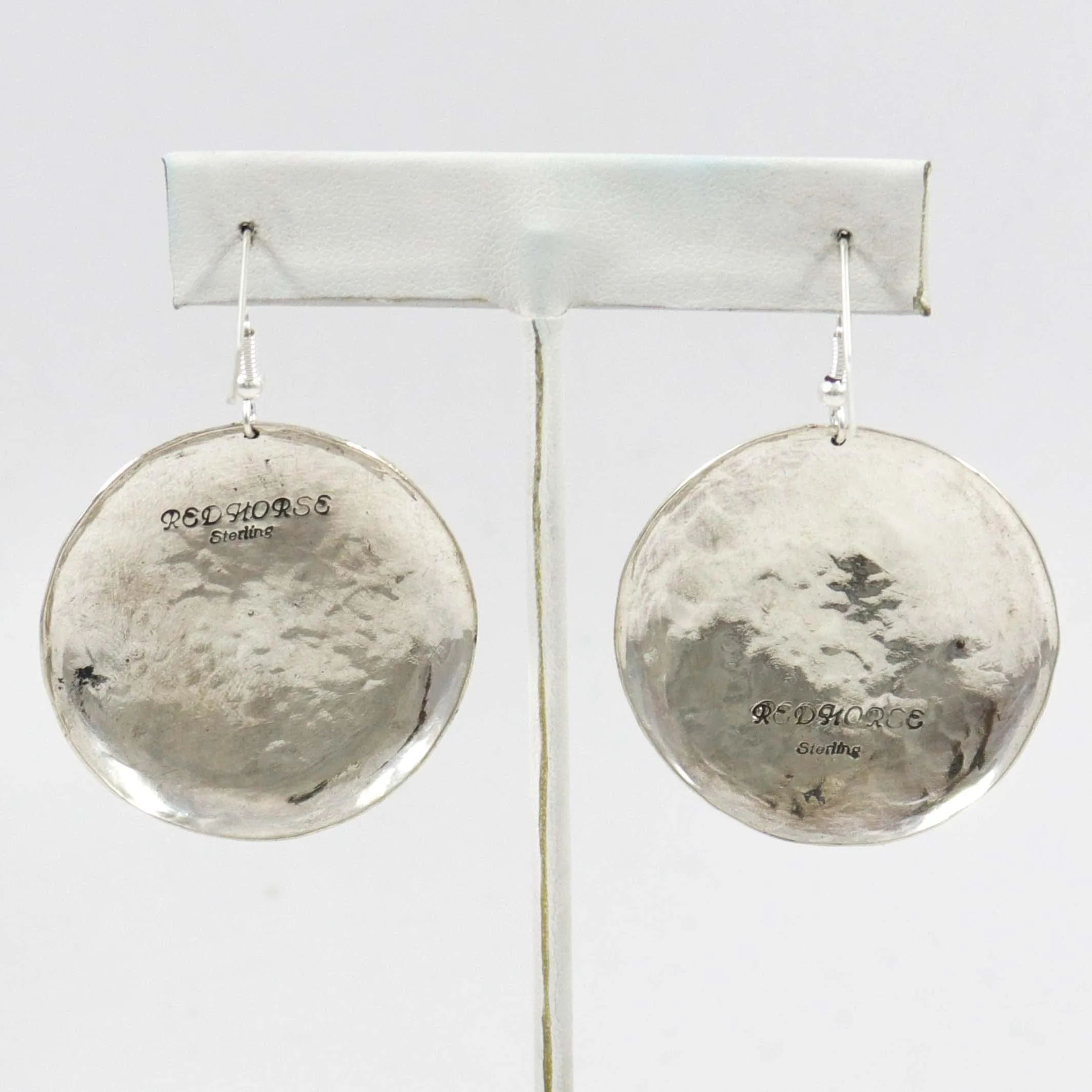 Hammered Silver Earrings