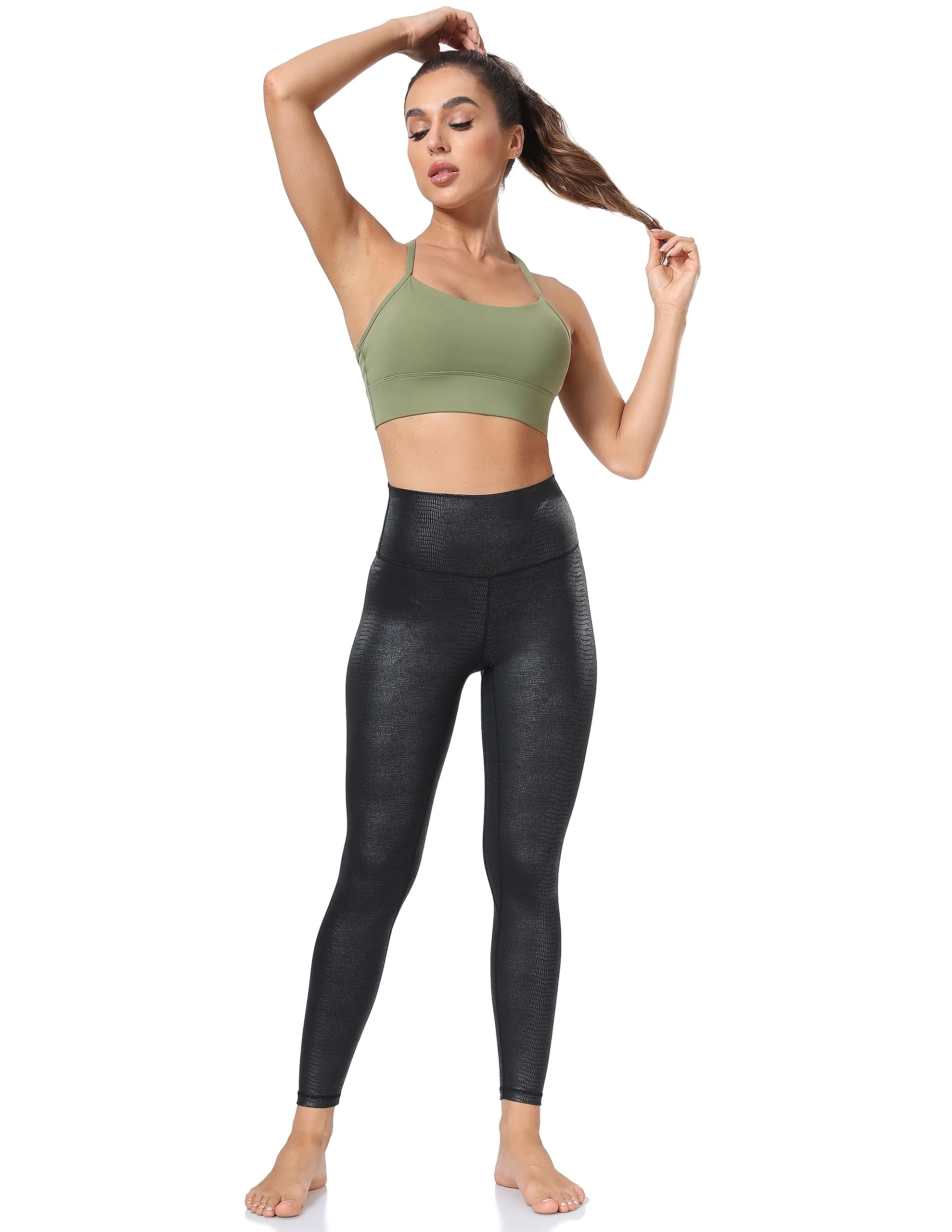 High Rise Matte Faux Leather Leggings