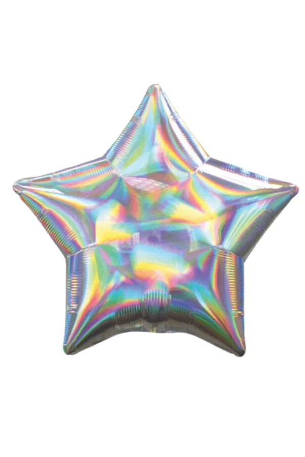 Iridescent Star Balloon