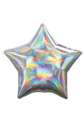 Iridescent Star Balloon