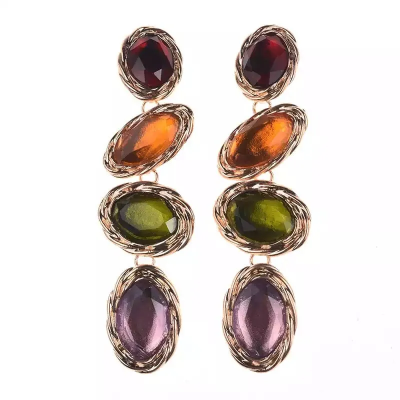 ISOLA  BELLA MULTICOLOURED ROUND DROP EARRINGS