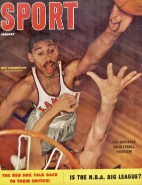 January 1957 Sport Cover (Wilt Chamberlain, University of Kansas)