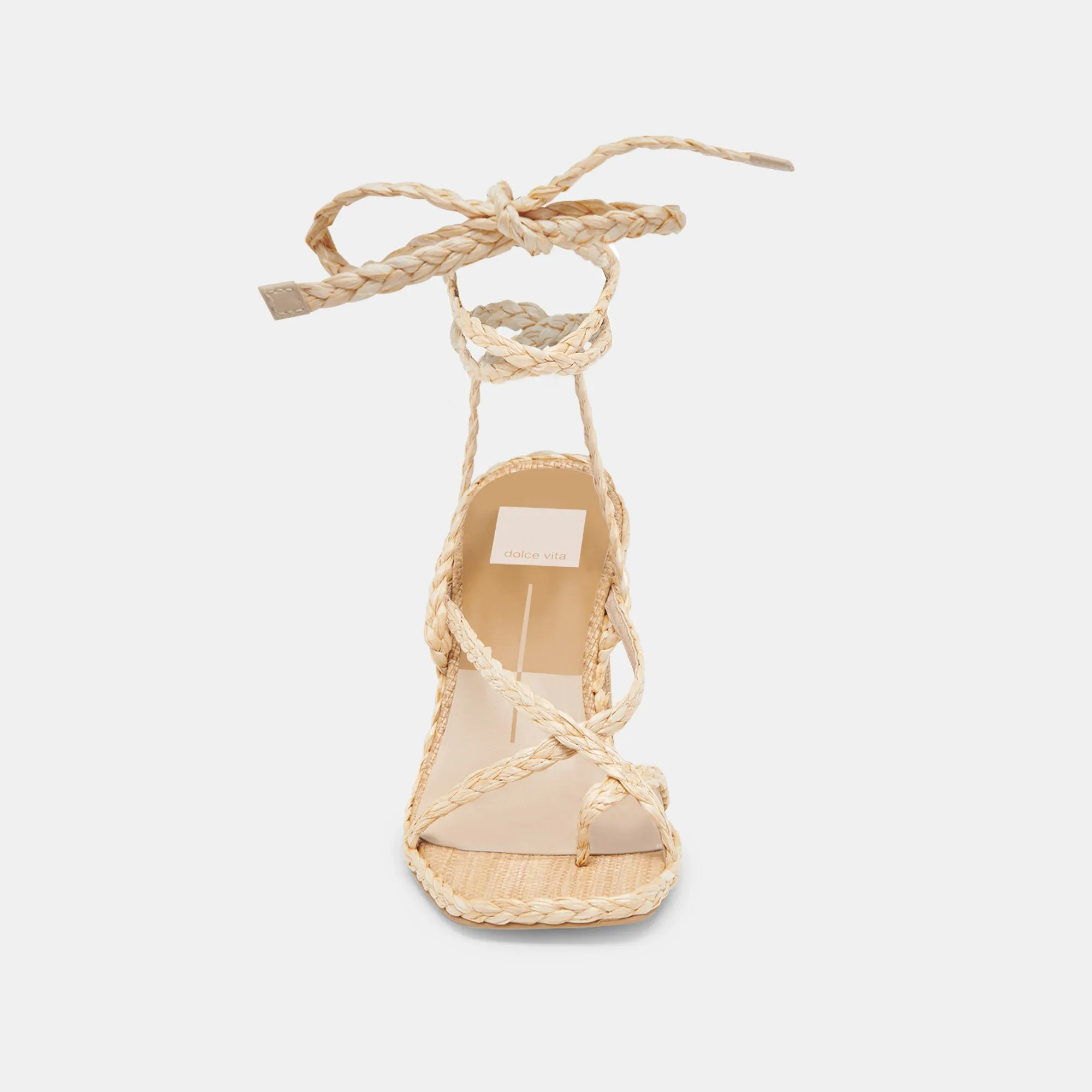 JOELLE HEELS LT NATURAL RAFFIA