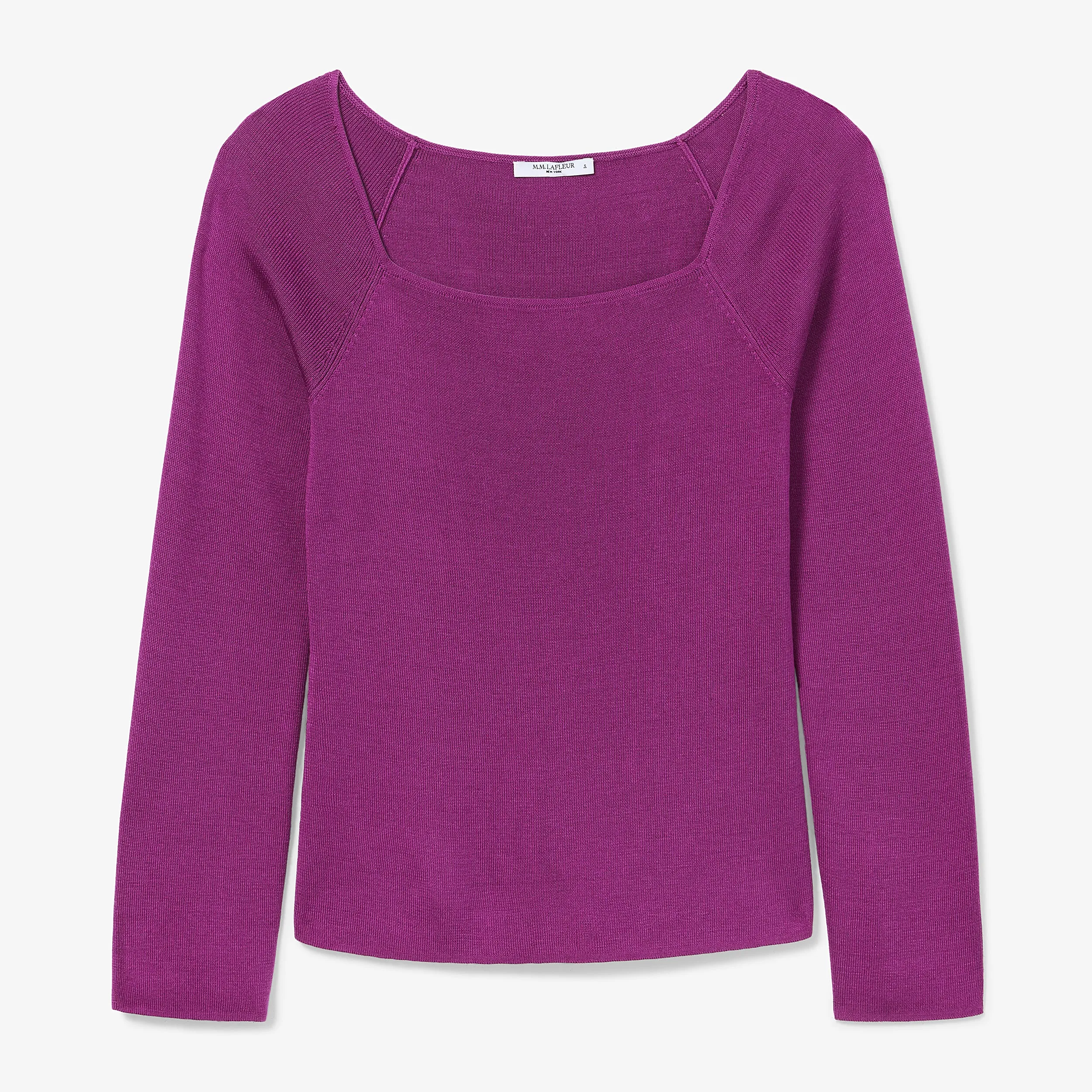 Joya Top - Silk Jersey :: Purple Jasper