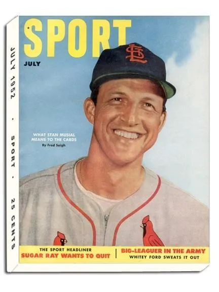 July 1952 Sport Cover (Stan Musial, St. Louis Cardinals)