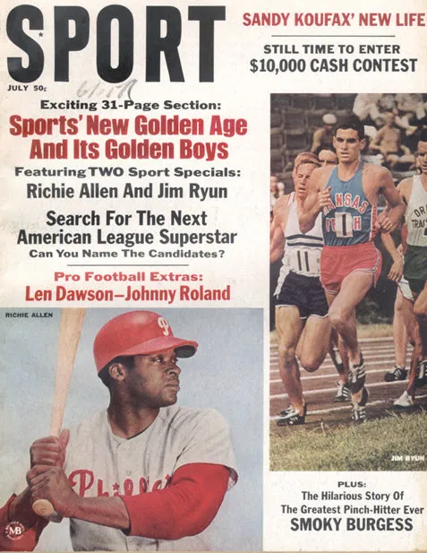 July 1967 SPORT Cover (Richie Allen, Philadelphia Phillies, Jim Ryun)