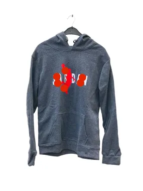 Jump man logo grey hooded sweatshirt S4203220