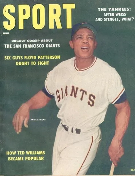 June 1958 Sport Cover (Willie Mays, San Francisco Giants)