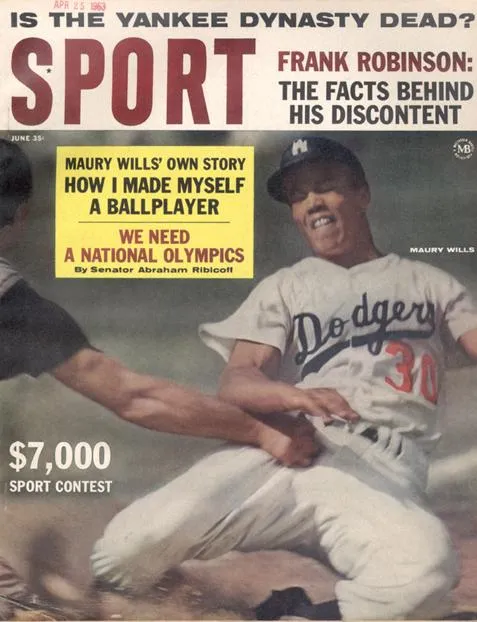 June 1963 SPORT Cover (Maury Wills, Los Angeles Dodgers)