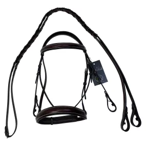 KL Select Italia 'Del Mar' Bridle in Brown - O/S