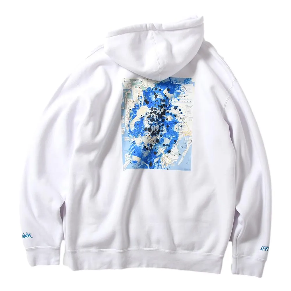 LAFAYETTE LFYT X STASH SUBWAY MAP HOODED SWEATSHIRT-WHITE